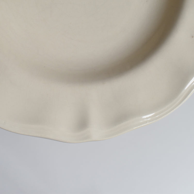 Vintage Deep Plate, Flower Rim I