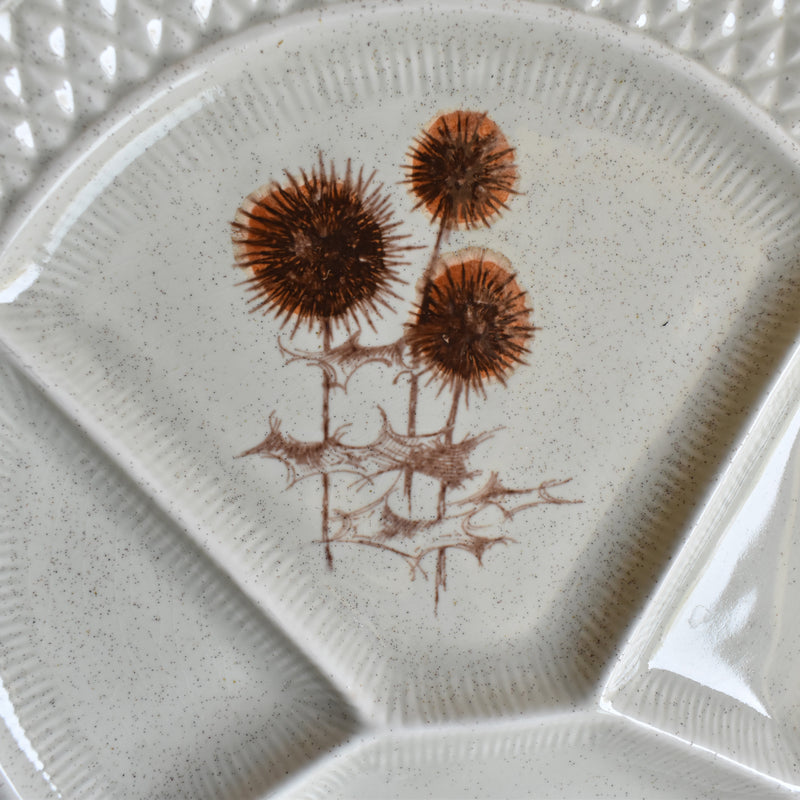 ヴィンテージフォンデュプレート サルグミンヌ Chardons A