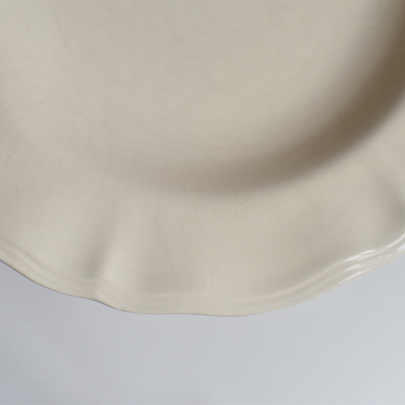 Vintage Deep Plate, Flower Rim I
