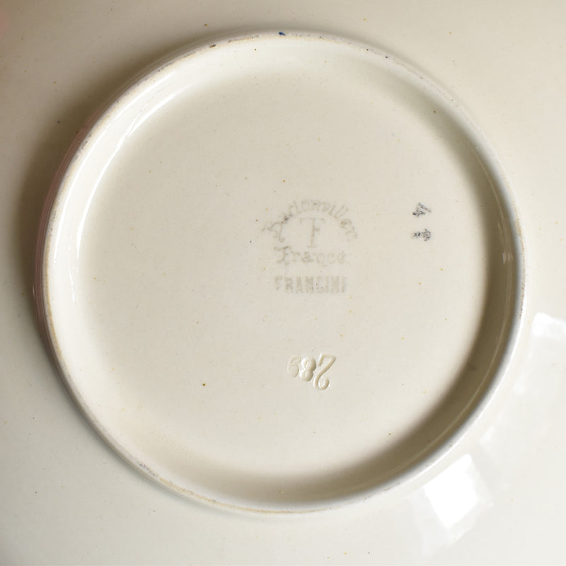 Antique compote dish, Badonviller, Francine