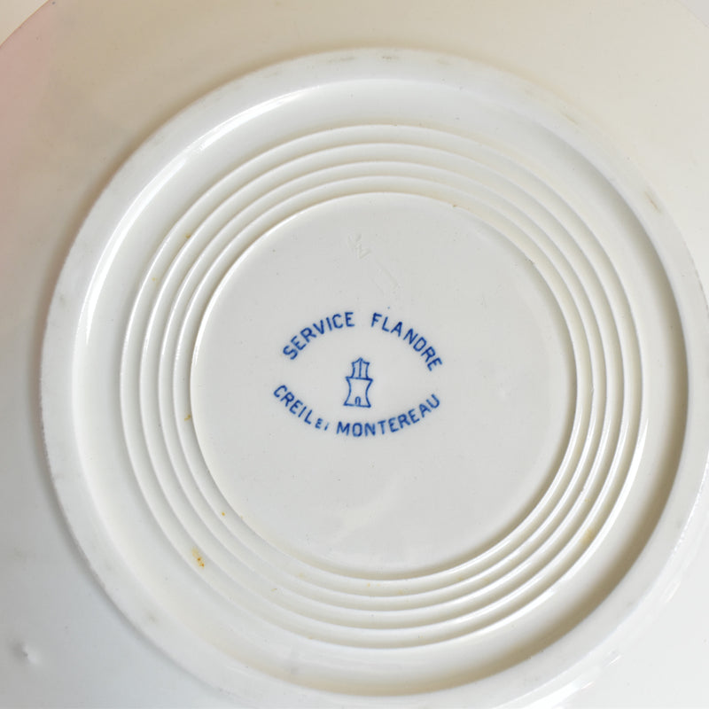 Antique plate Creil et Montereau Flandre A