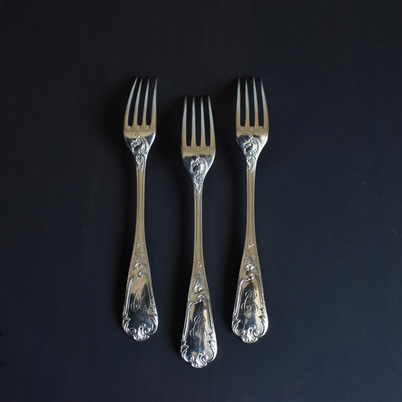 Antique Silver Plated Fork CAILAR BAYARD