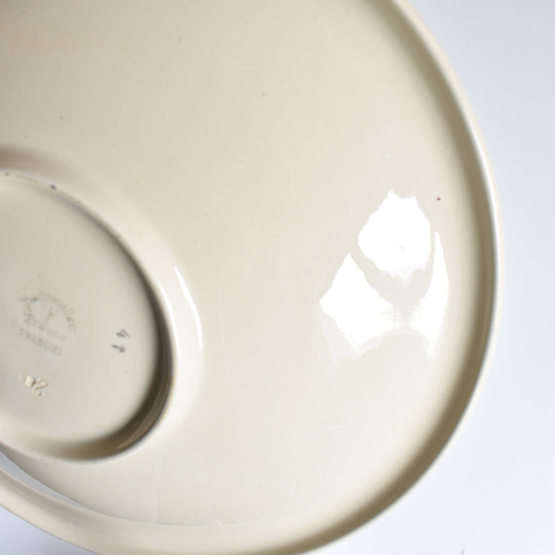 Antique compote dish, Badonviller, Francine