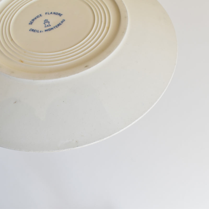 Antique plate Creil et Montereau Flandre A