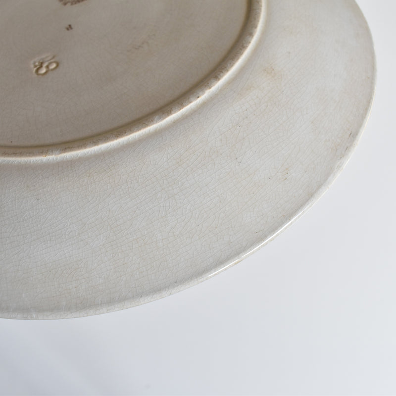 アンティークプレート サルグミンヌ Opaque de Sarreguemines I