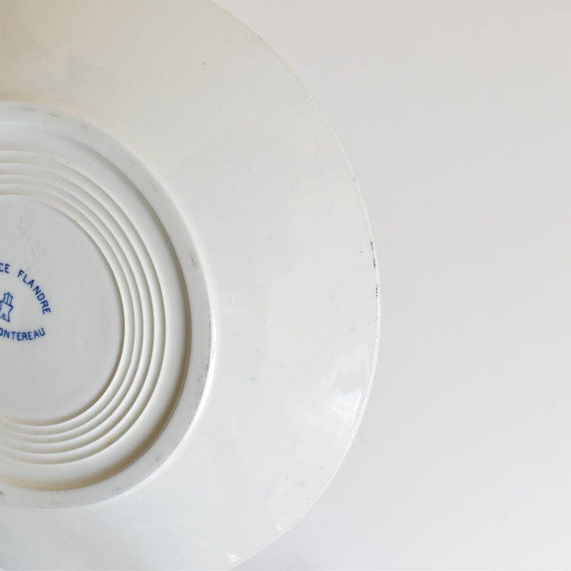 Antique plate Creil et Montereau Flandre A