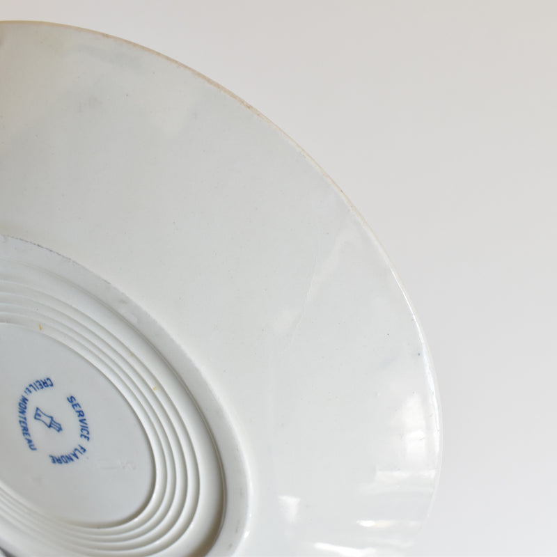 Antique plate Creil et Montereau Flandre A