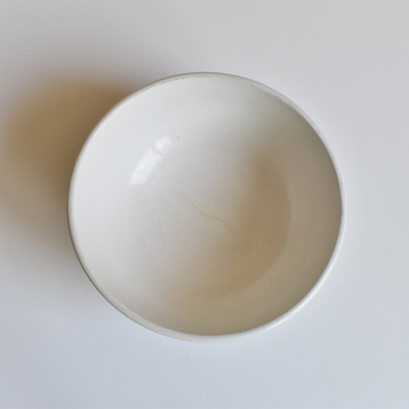 Vintage Cafe au Lait Bowl, Badonviller, Basque pattern
