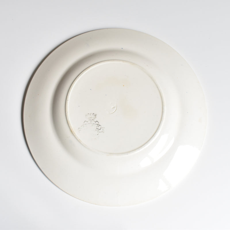 Antique Plate Longwy Trianon D