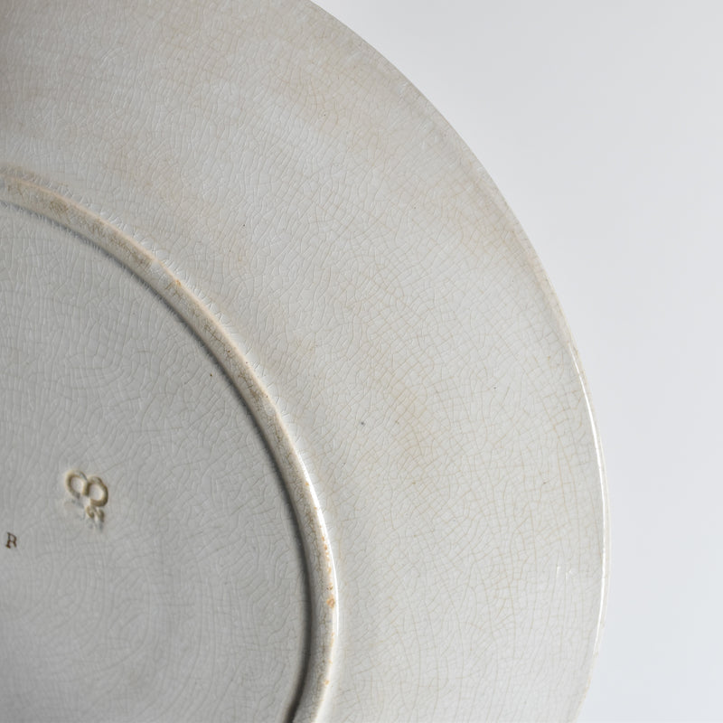 アンティークプレート サルグミンヌ Opaque de Sarreguemines I