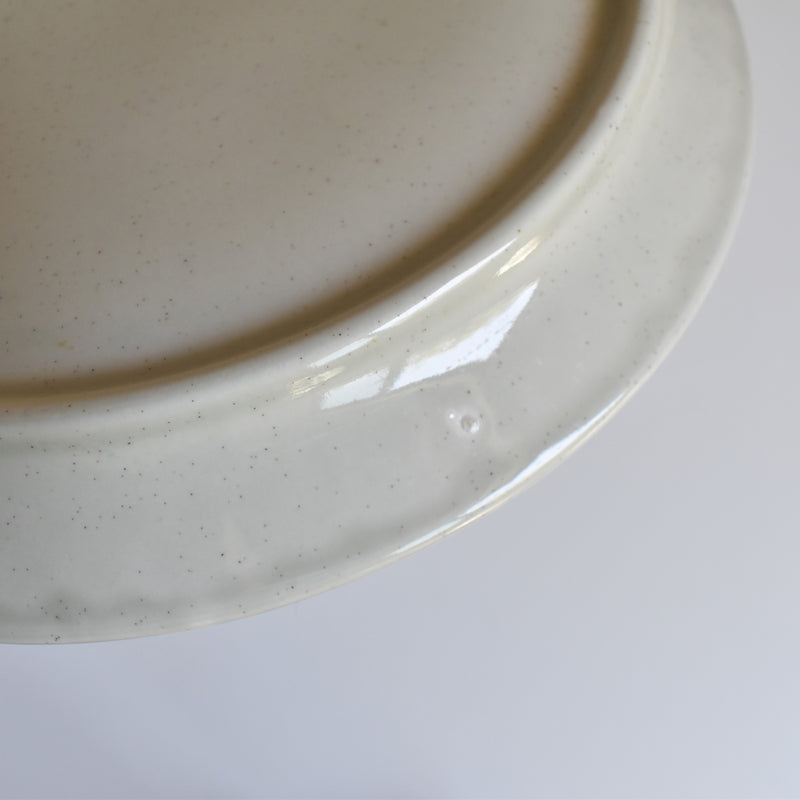 Vintage Fondue Plate, Sarreguemines, Chardons B
