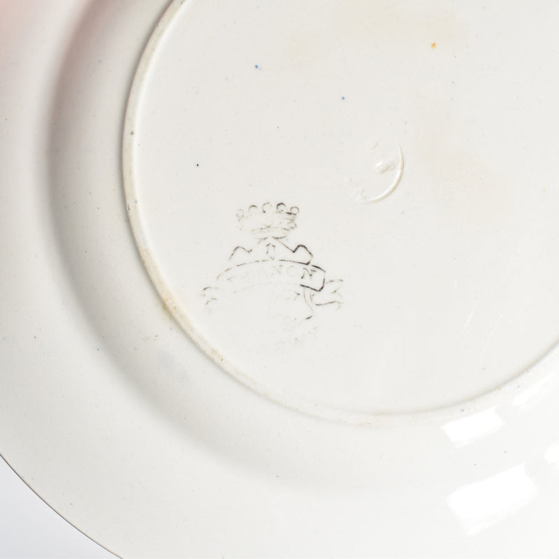 Antique Plate Longwy Trianon D