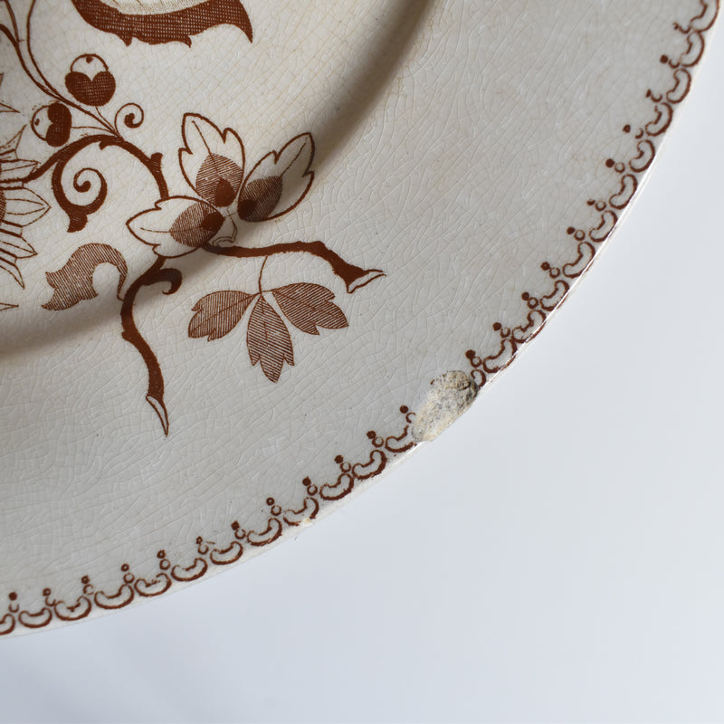 アンティークプレート サルグミンヌ Opaque de Sarreguemines I