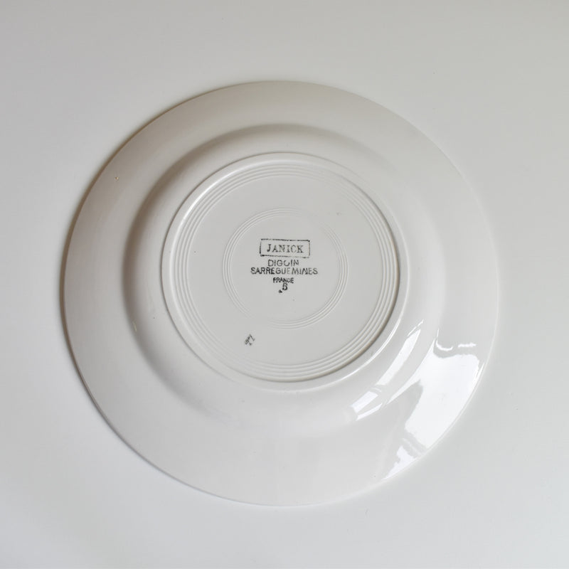 Vintage Plate Digoin & Sarreguemines Janik D