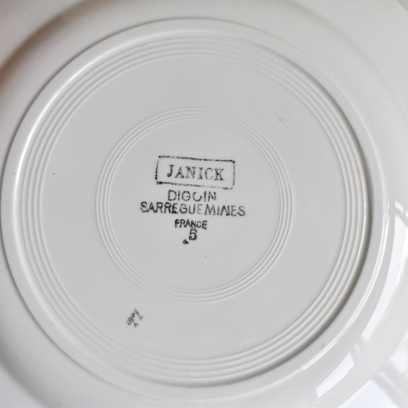 Vintage Plate Digoin & Sarreguemines Janik D