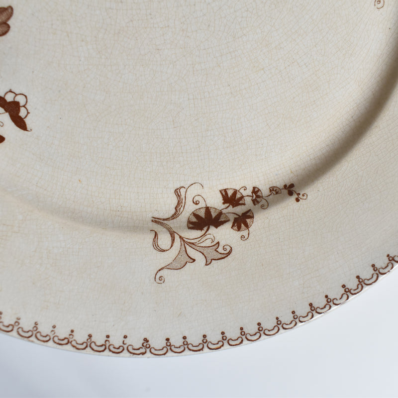 アンティークプレート サルグミンヌ Opaque de Sarreguemines I