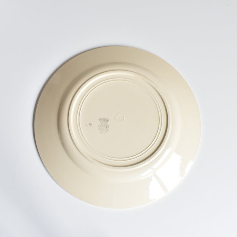 Antique dessert plate, Badonviller, Francine A