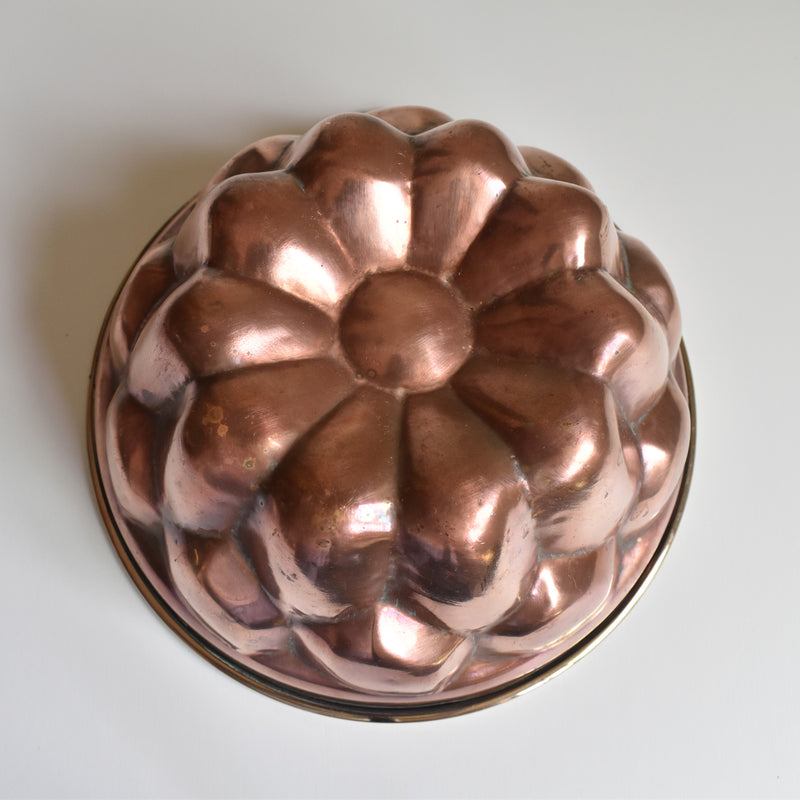 Vintage Copper Mold, Cake Pan, Kouglof A