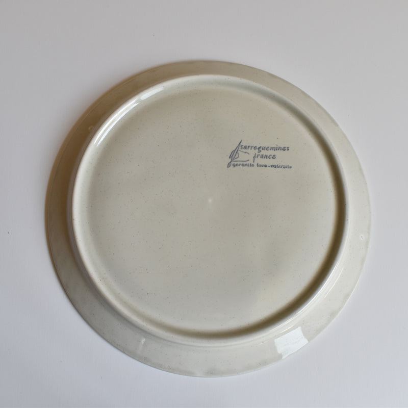 Vintage Fondue Plate Sarreguemines Chardons C