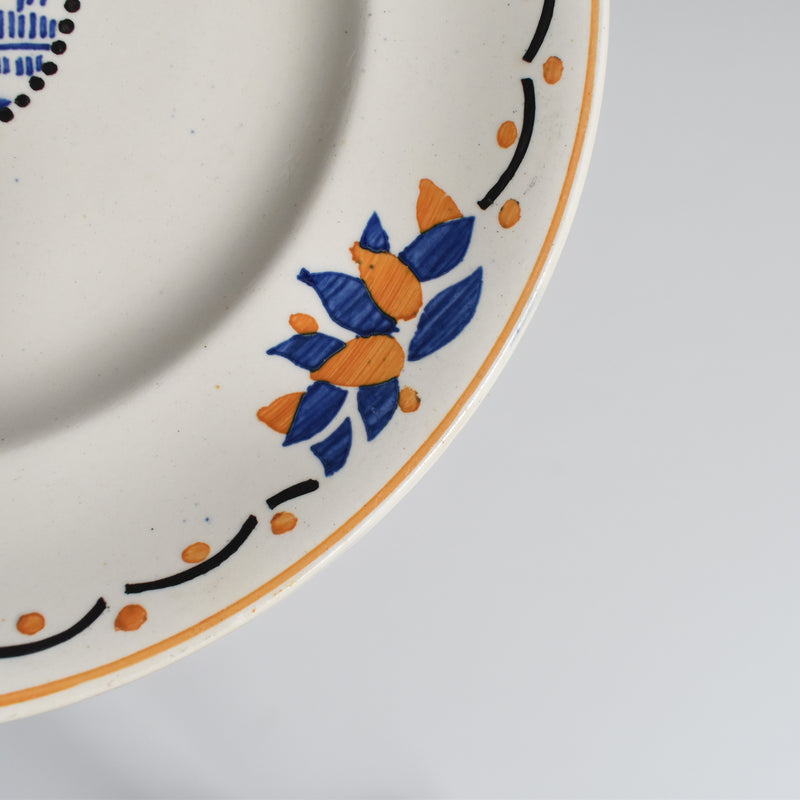Antique Plate Longwy Trianon D