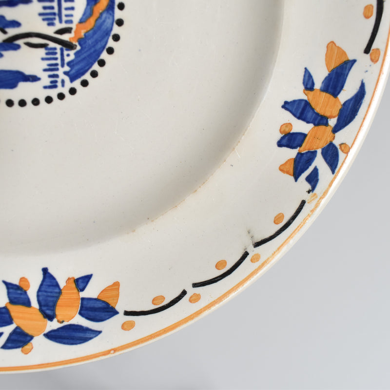 Antique Plate Longwy Trianon D