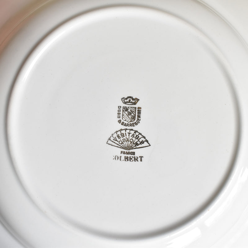Vintage Deep Plate, Digoin & Sarreguemines Colbert A