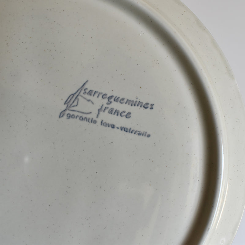 Vintage Fondue Plate Sarreguemines Chardons C
