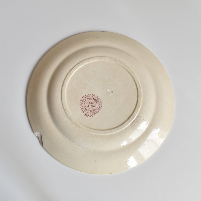 Antique Dessert Plate CHOISY LE ROI Roses
