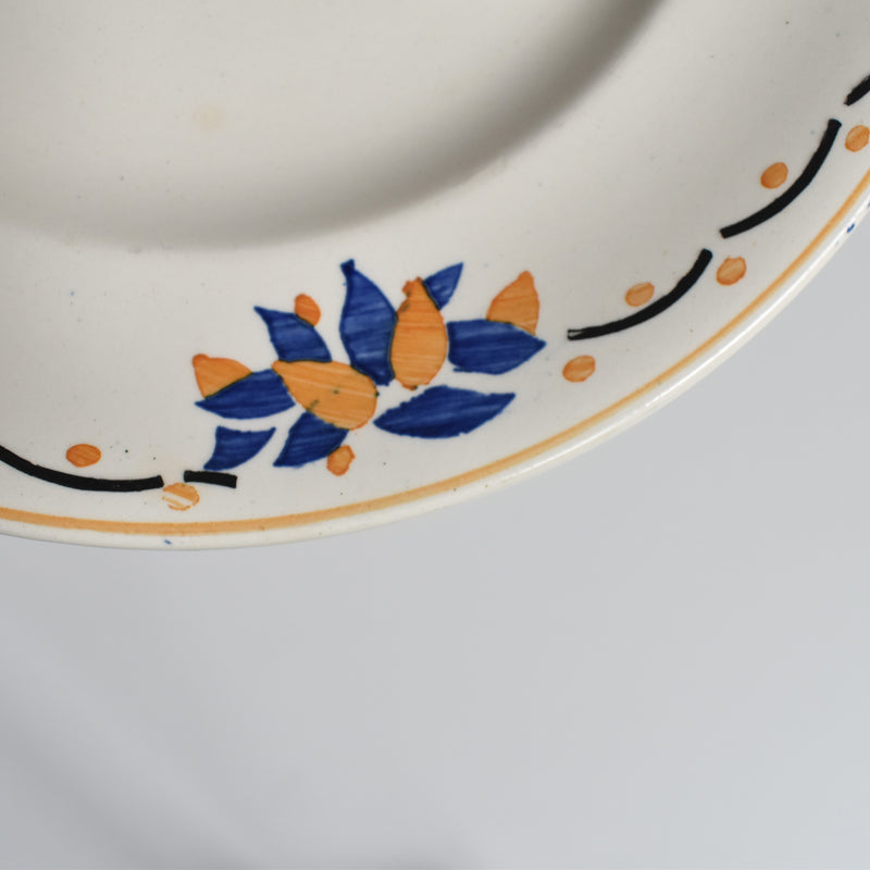 Antique Plate Longwy Trianon D