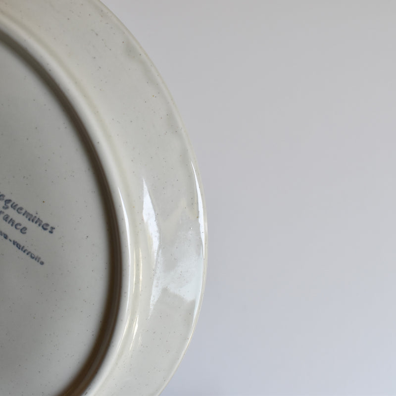 Vintage Fondue Plate Sarreguemines Chardons C