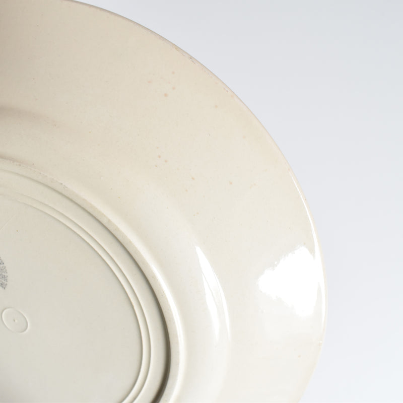 Antique dessert plate, Badonviller, Francine A