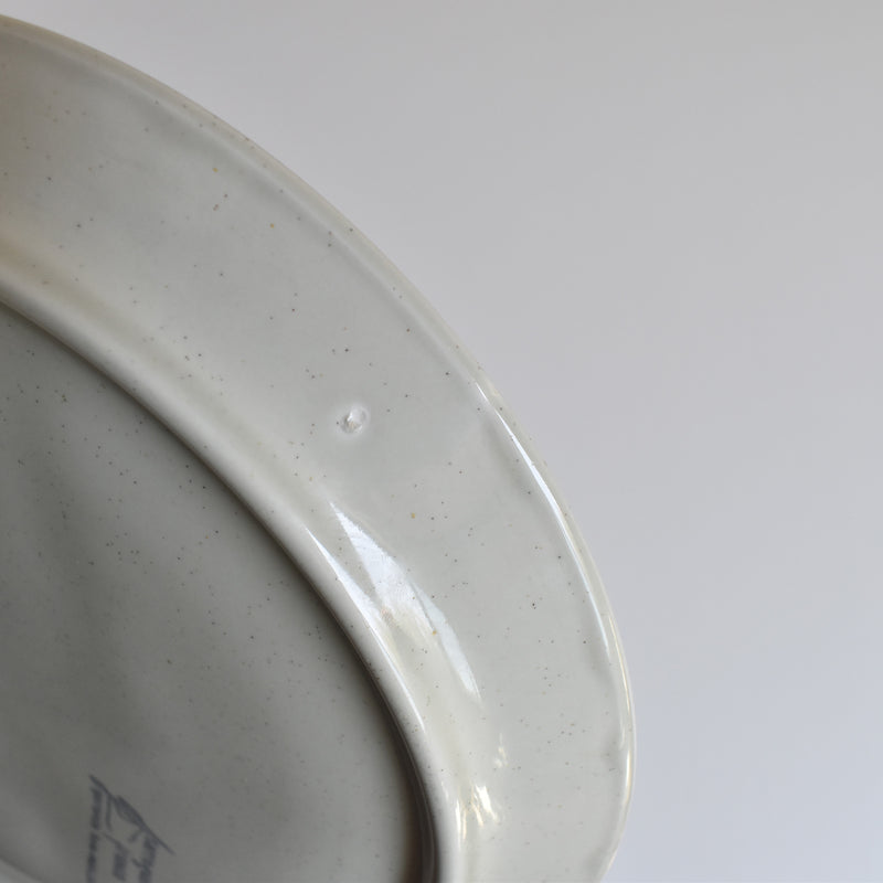 Vintage Fondue Plate Sarreguemines Chardons C