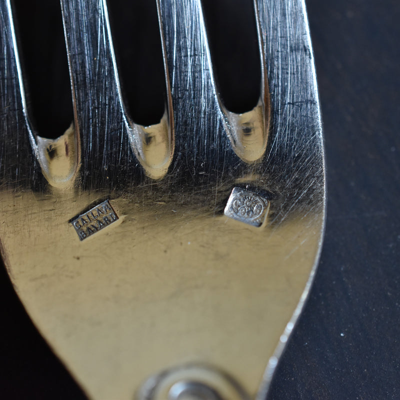 Antique Silver Plated Fork CAILAR BAYARD