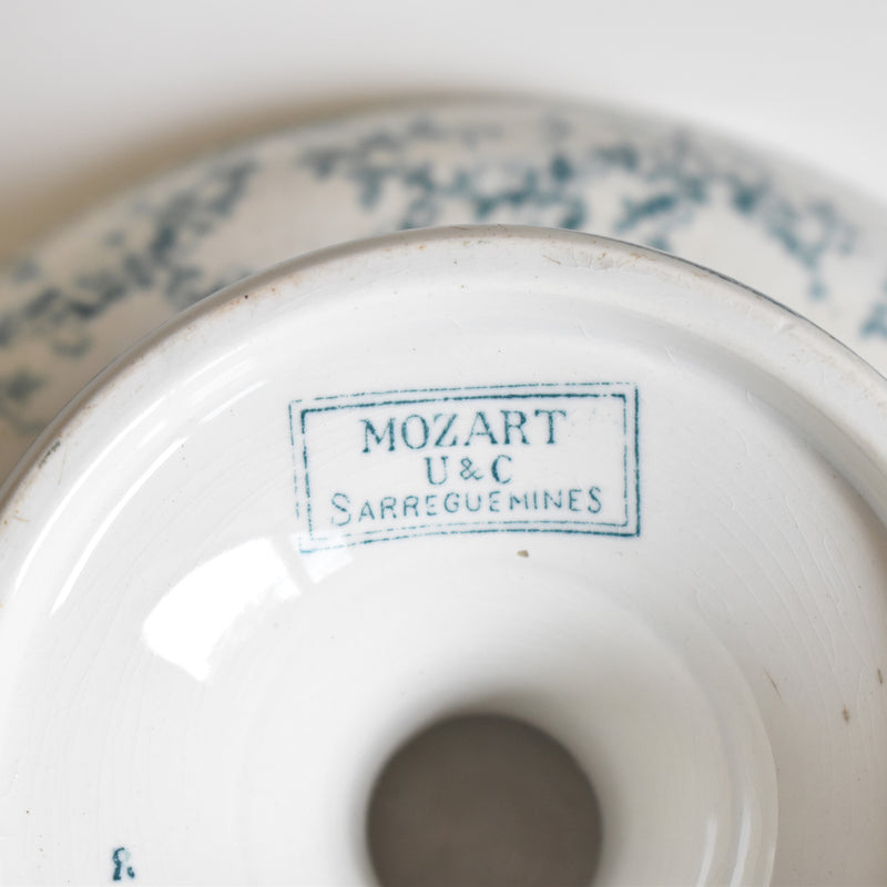Antique Compotier U&C Sarreguemines Mozart