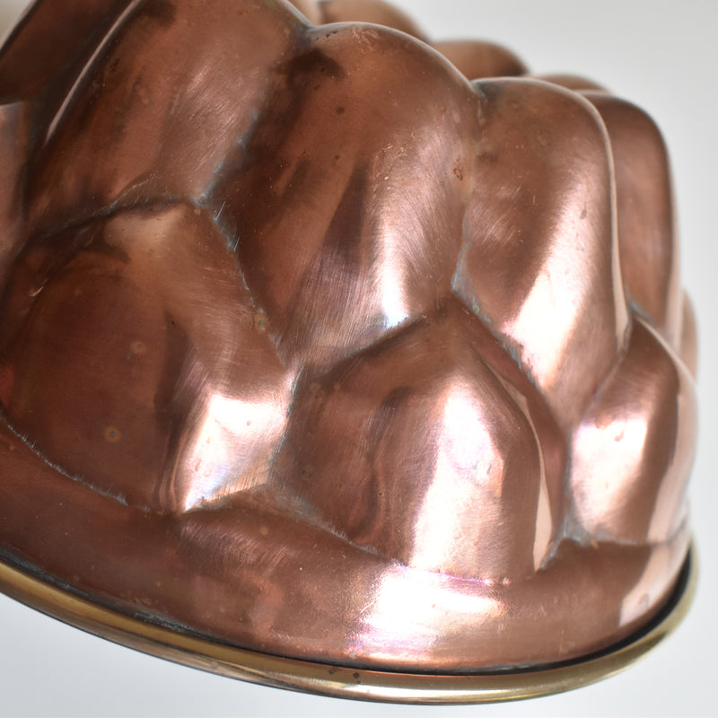 Vintage Copper Mold, Cake Pan, Kouglof A
