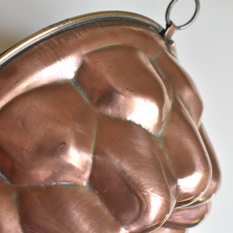 Vintage Copper Mold, Cake Pan, Kouglof A