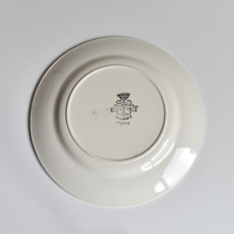 Antique Dessert Plate Longwy Trianon A