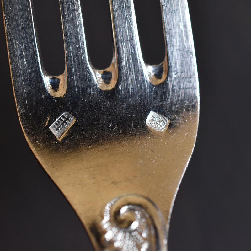 Antique Silver Plated Fork CAILAR BAYARD