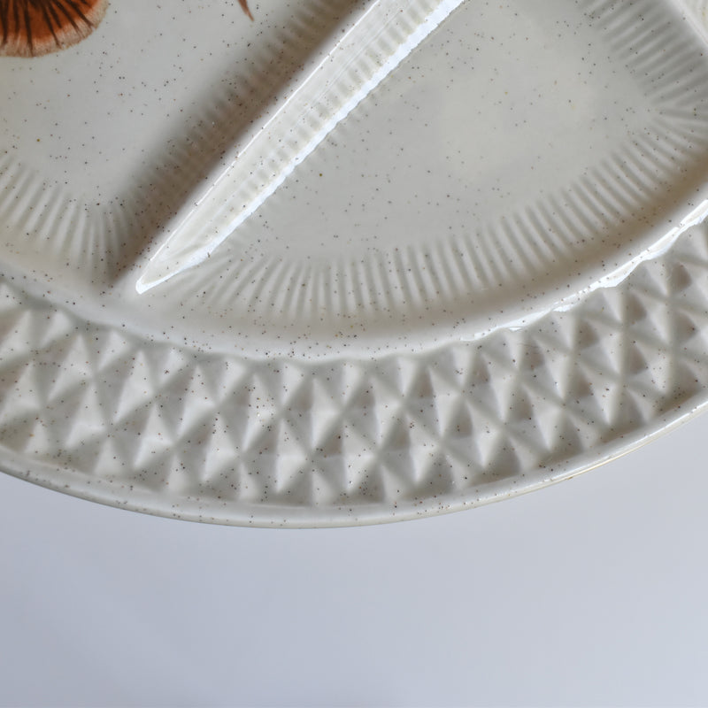 Vintage Fondue Plate Sarreguemines Chardons C