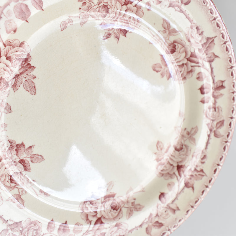 Antique Dessert Plate CHOISY LE ROI Roses