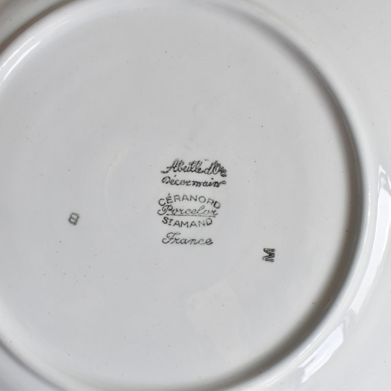 Vintage plate Saint-Amand Hand-painted Golden Bee