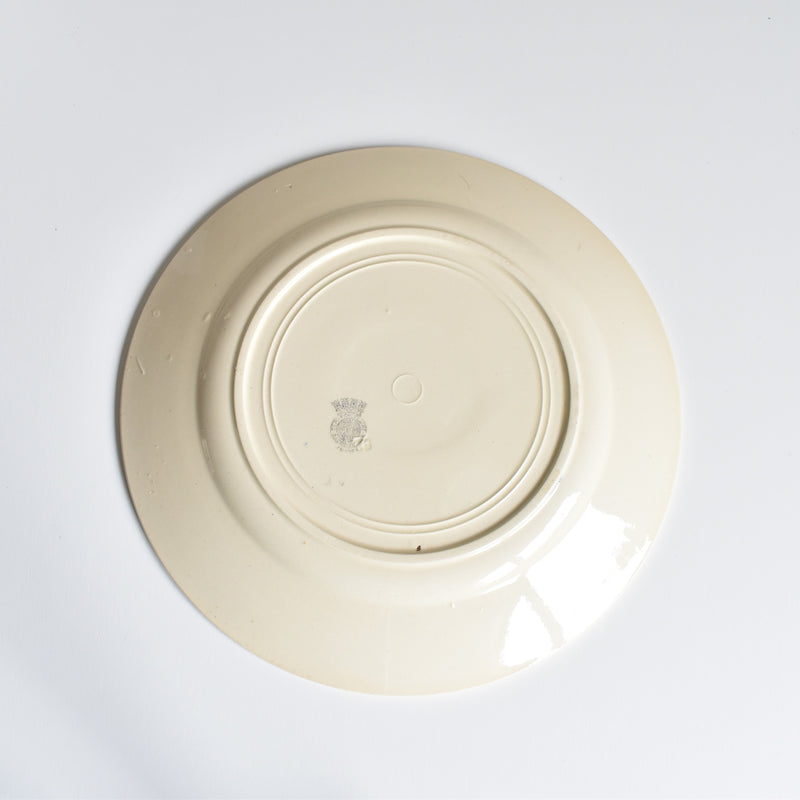Antique Dessert Plate Badonviller Francine B