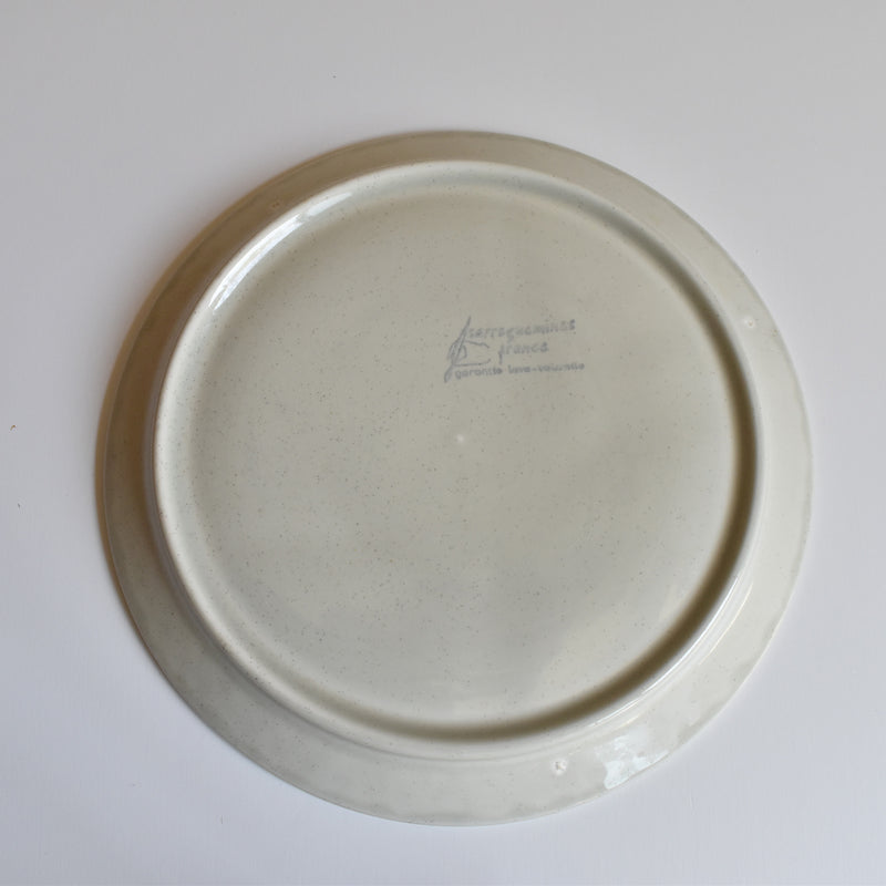 Vintage Fondue Plate Sarreguemines Chardons D