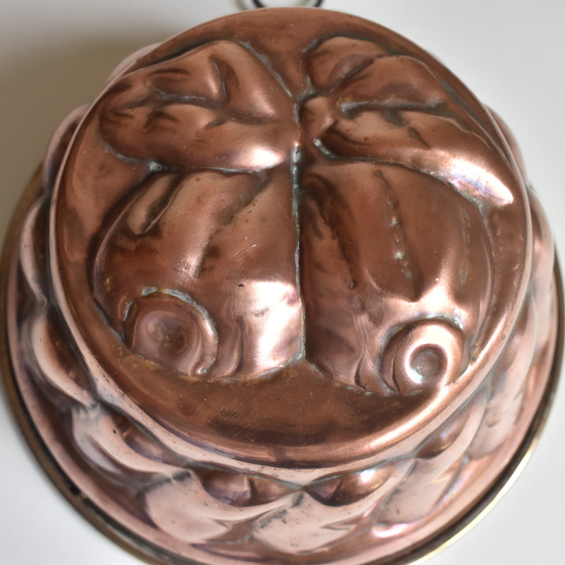 Vintage Copper Mold Cake Pan Kouglof B