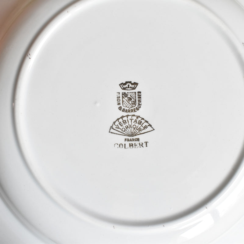 Vintage Deep Plate, Digoin & Sarreguemines Colbert B