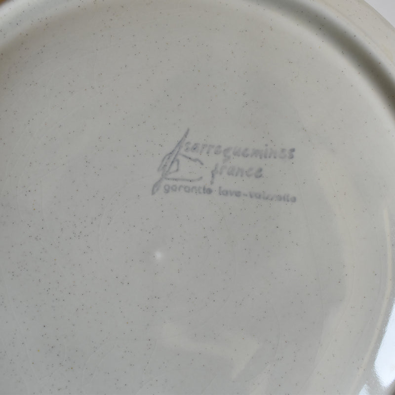 Vintage Fondue Plate Sarreguemines Chardons D