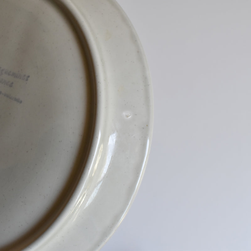 Vintage Fondue Plate Sarreguemines Chardons D