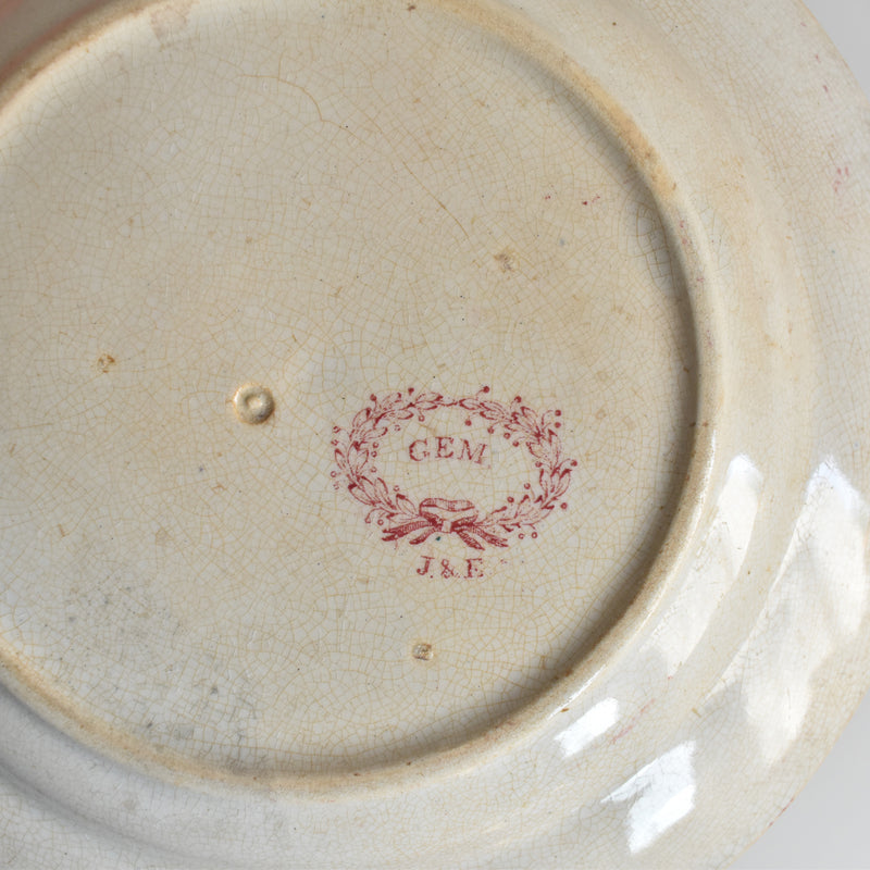 Antique dessert plate J&E Gem