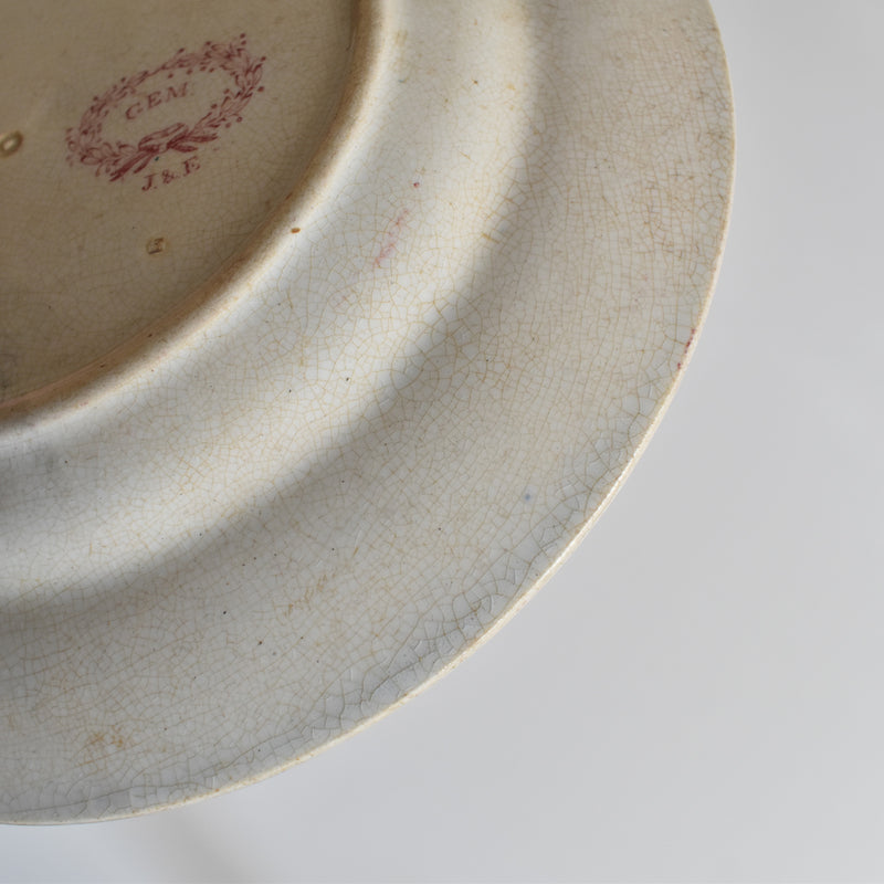 Antique dessert plate J&E Gem
