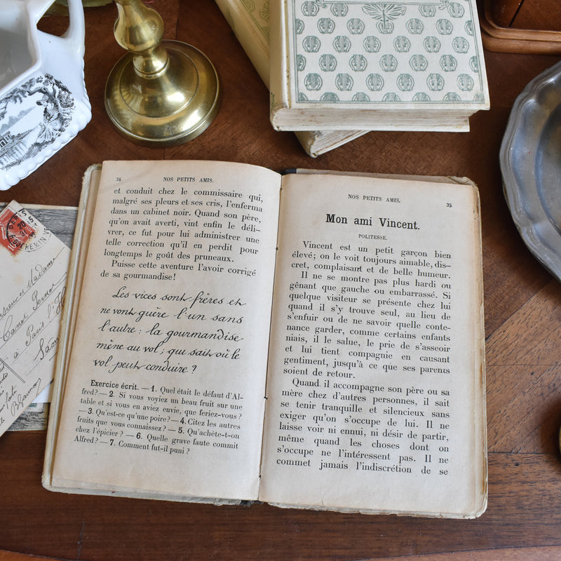 Antique Book Nos Petits Amis